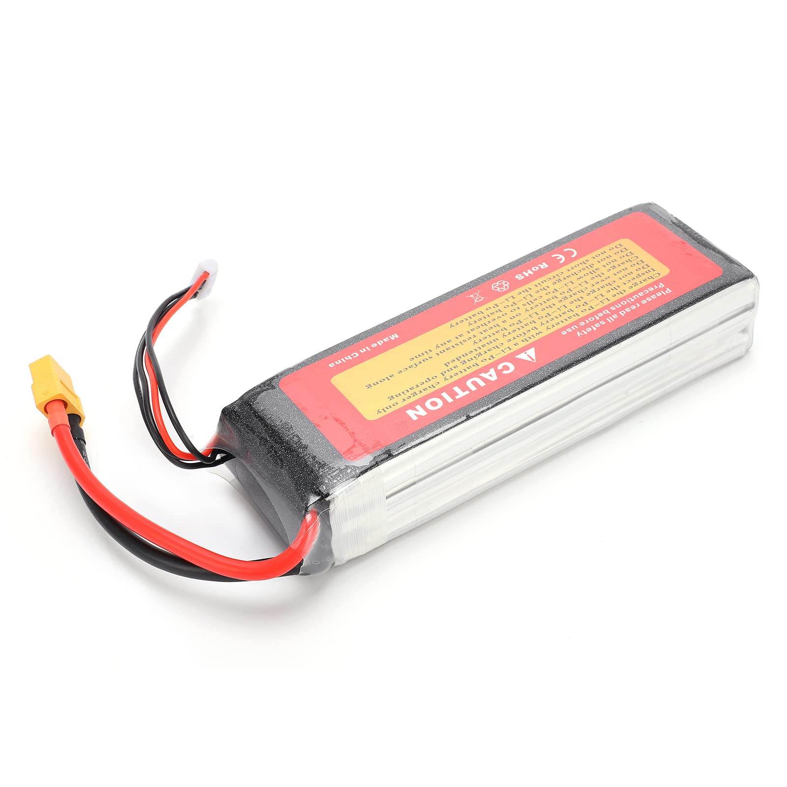 Rosvola Batteria da 6000 MAh, Batteria Al Litio Ricaricabile Ad Alta capacità da 11,1 V 45 C con Spina XT60, Ideale per Drone Aereo Barca Auto RC