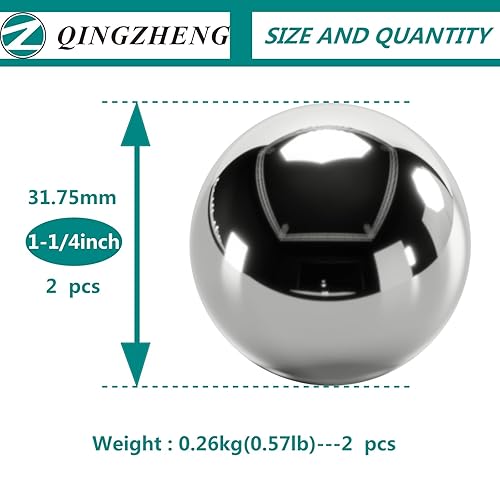 Miniatura 2 de QINGZHENG-(2 unidades) bolas de acero cromado de 1-14 pulgadas Baoding bolas de ejercicio de mano bolas de estrés ejercicio bolas de mano saludables