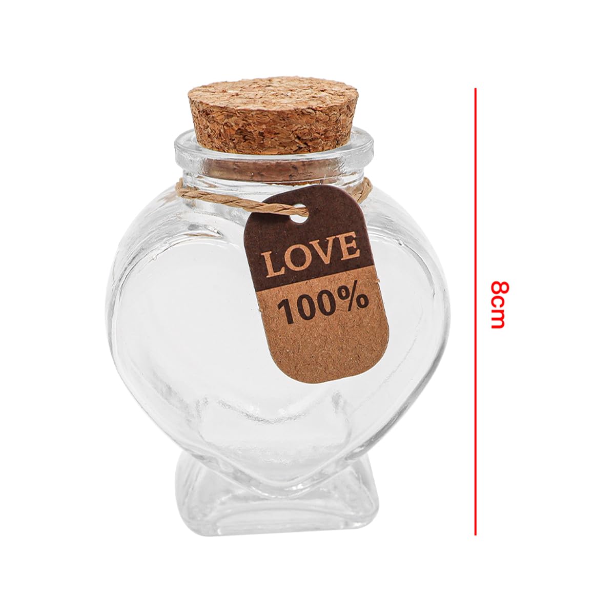 Tarro De Recuerdo De Luna De Miel con Forma De Corazón, Escrito a Mano, con Caja De Regalo: Un Regalo De Bodas para Recién Casados.