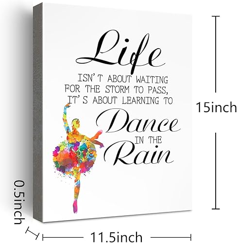 Miniatura 2 de Arte de pared de bailarina de ballet, se trata de aprender a bailar bajo la lluvia, lienzo impreso para bailarín de ballet decoración del hogar,