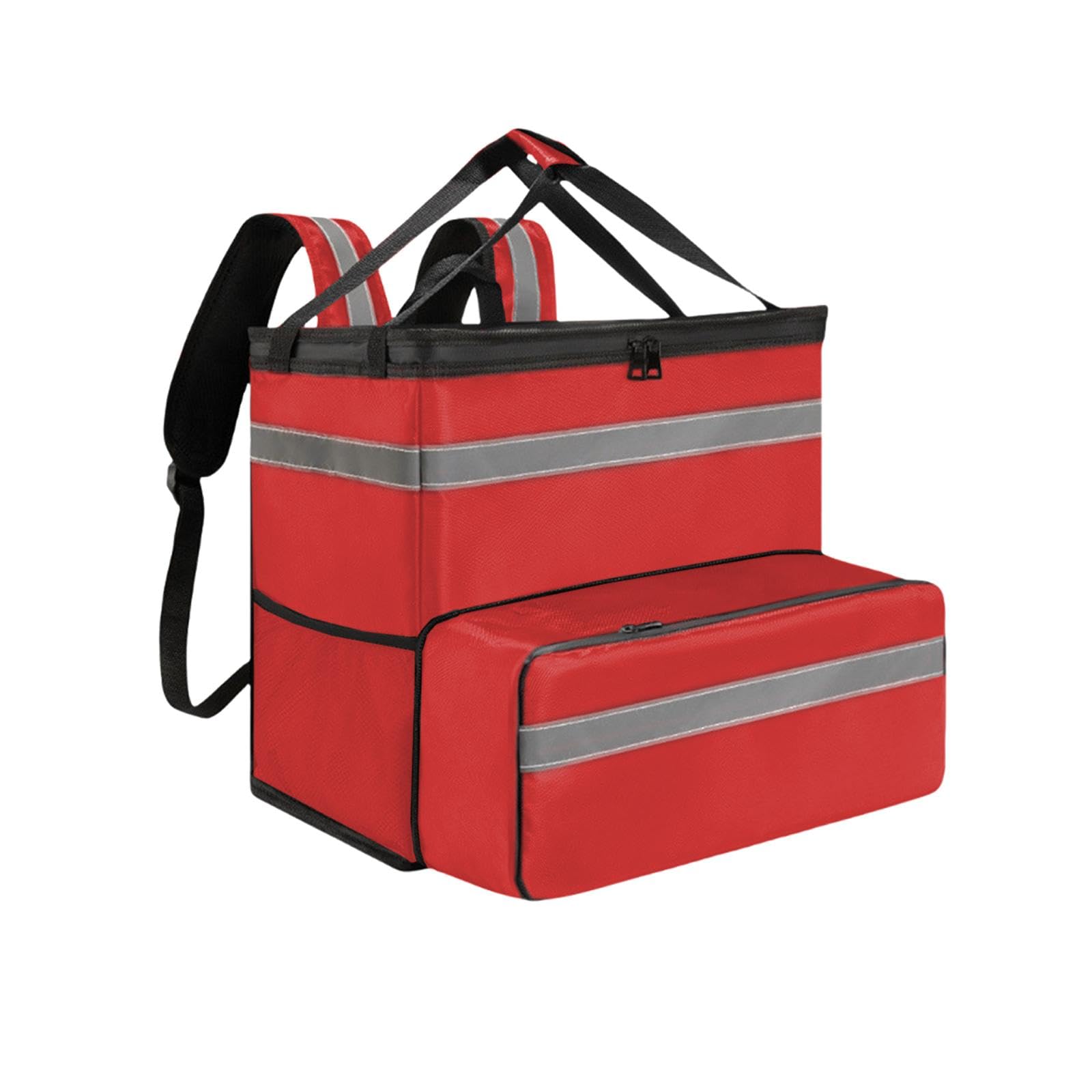 Sac à Dos Isotherme pour La Livraison de Repas, Idéal pour Les Pizzas à Emporter. Portable, étanche et Polyvalent.