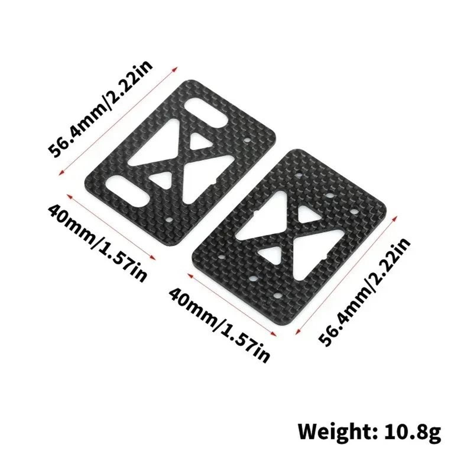 Soporte ala Trasera Fibra Carbono para Kyosho MP11 1/8 RC Juguete Refuerzo