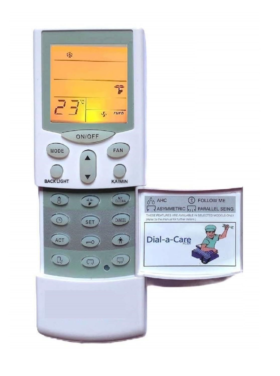 TMQ Air Conditioner Remote Control Compatible for Hitachi AC Remote Split/Window [Compatible for Hitachi AC Remote] with Backlight Remote White-image-42