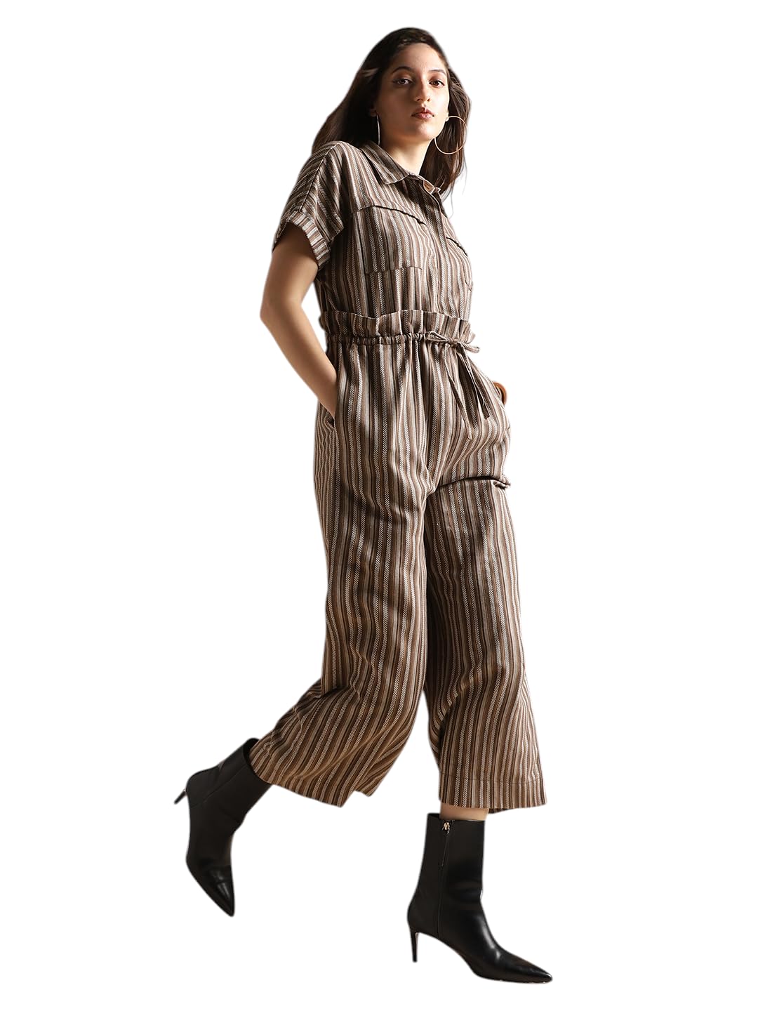 globus Women Jumpsuit (8909389011121_Brown_S)-picture-30
