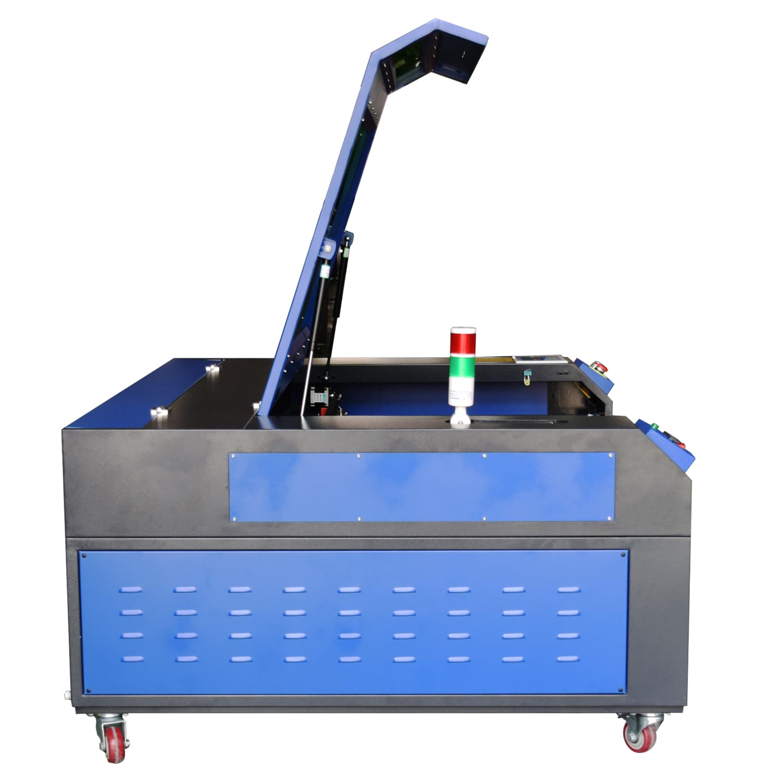 100 Máquina de Grabado y Corte Láser CO2 con Área de Trabajo 1000x800mm, con eje rotatorio, Grabador de Láser CO2 Panel de Control Digital RDWorks para Madera, Plástico, Caucho