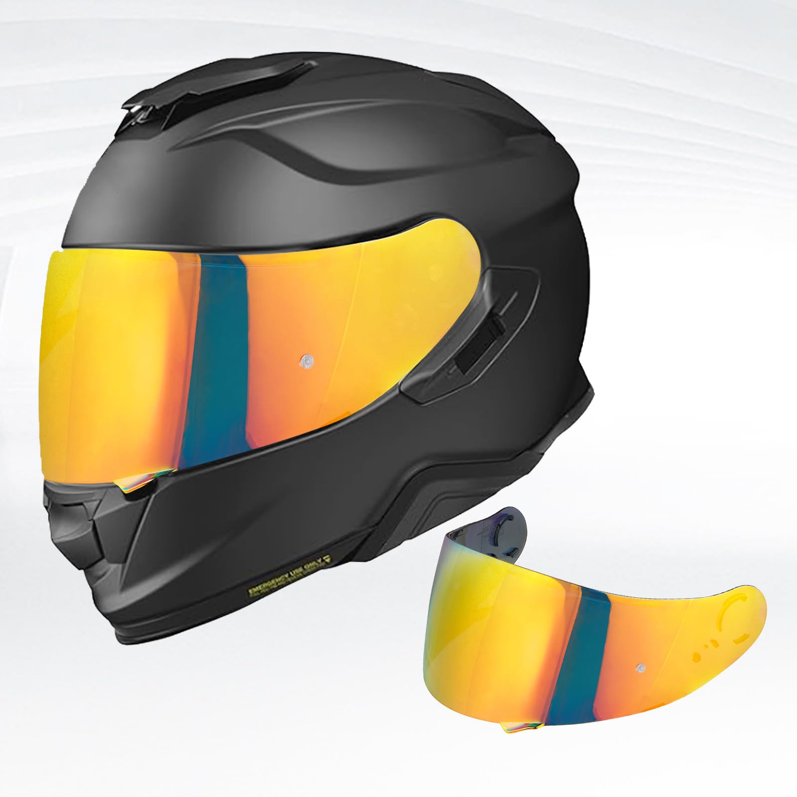 VCOROS Visera Casco Moto para GT Air Neotec CNS-1 TC-5 TC-9 GT Air 2 | Lente de Casco de Protección contra el Viento para Motocicleta,Reemplazo de Accesorios para Casco de Moto Casco Moto