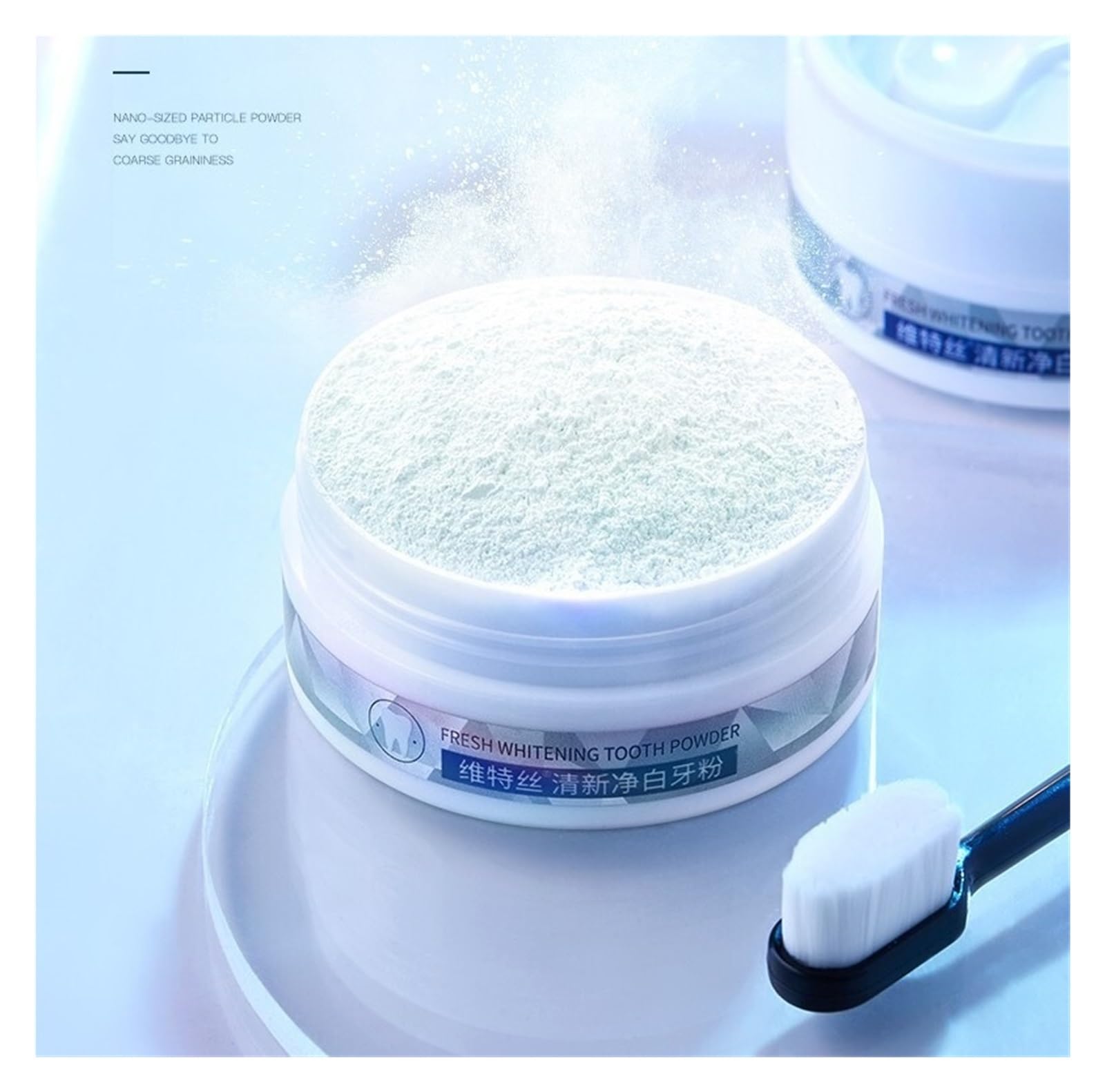 50 g de polvo dental for limpieza bucal | Elimina las manchas de tabaco y té, blanquea y protege los dientes(3pcs)