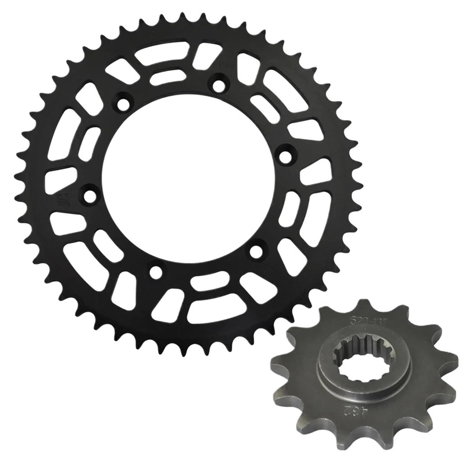 FLFHDUP Motorcycle Sprocket Fit For Suzuki DR-Z250 01-07 DR350SE 96-99 DR-Z400S 2000-2018 DRZ400 SM 05-18 520 Front Rear Sprocket Kits Chain Sprocket(13T.49T.)