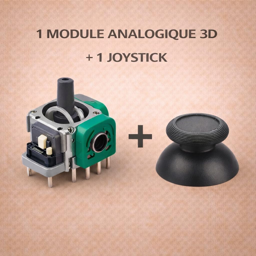 ELECTRONICFIX Module 3D Stick Analogique Avec Joystick Manette Compatible avec Nintendo Switch Pro, Pack De Remplacement Interne Pour Réparation, Contrôle Directionnel Stable Et Précis