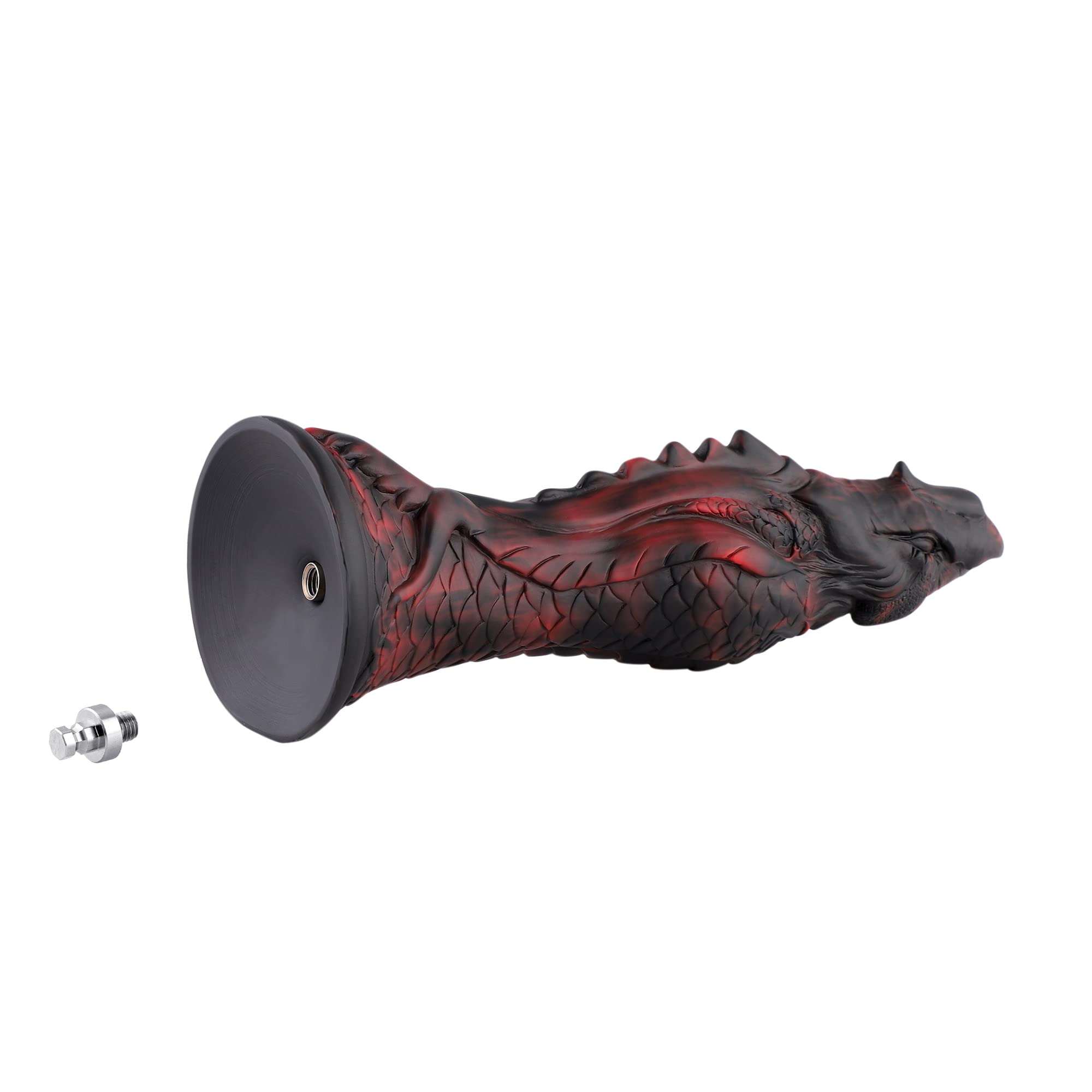 Hismith with KlicLok System, 7.8ā Insertable Length - 2.26 Max Width, Tapered Anal Sex Toy for Sex Machine: 10.2ā Silicone Dildo