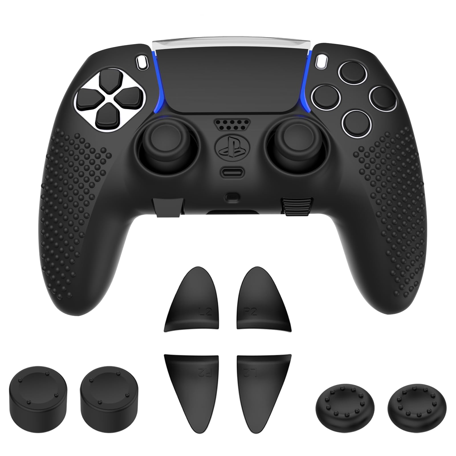Sponsored Ad – Azonee DualSense Edge Controller Cover, Accessories for DualSense, Including Cover for DualSense Edge, Thumb Caps, Triggers Extenders, and Touchpad Sticker