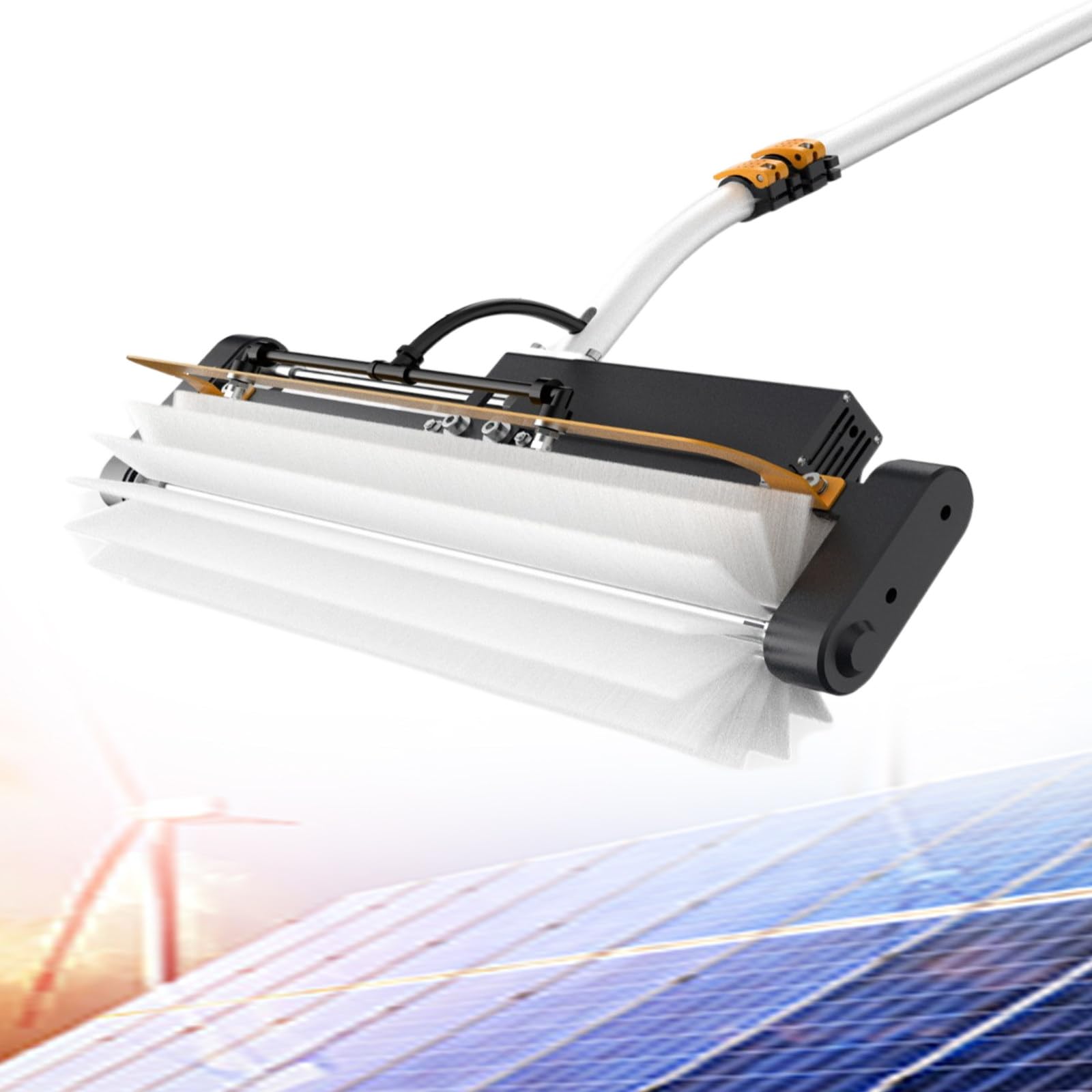 LMMIAOZ 5.5m Electric Telescopic Cleaning Brush - Water-Powered Window & Solar Panel Cleaner, Ideal for Trucks, Buses & Cars, Ultimate Cleaning Kit
