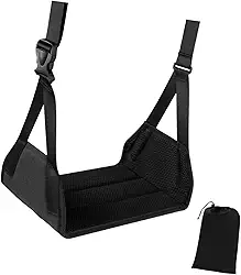 Apoio para Os Pés em Formato de Rede, Ideal para Viagens de Avião. Perfeito para Usar Embaixo Da Mesa Ou No Escritório.