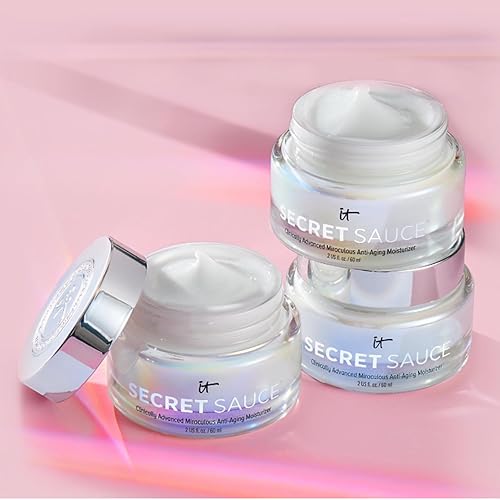 Miniatura 6 de IT Cosmetics Secret Sauce - Crema hidratante facial antienvejecimiento para líneas finas, arrugas y manchas oscuras, vegano, hidratante de día o