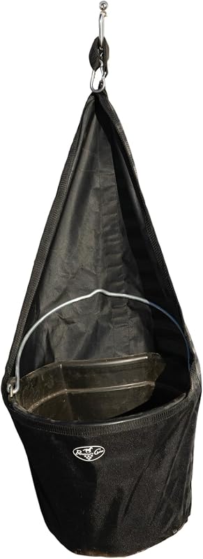 Suporte para Balde de Água para Cavalos Professional's Choice PCBH-BLA Preto para Balde de 18,9 L