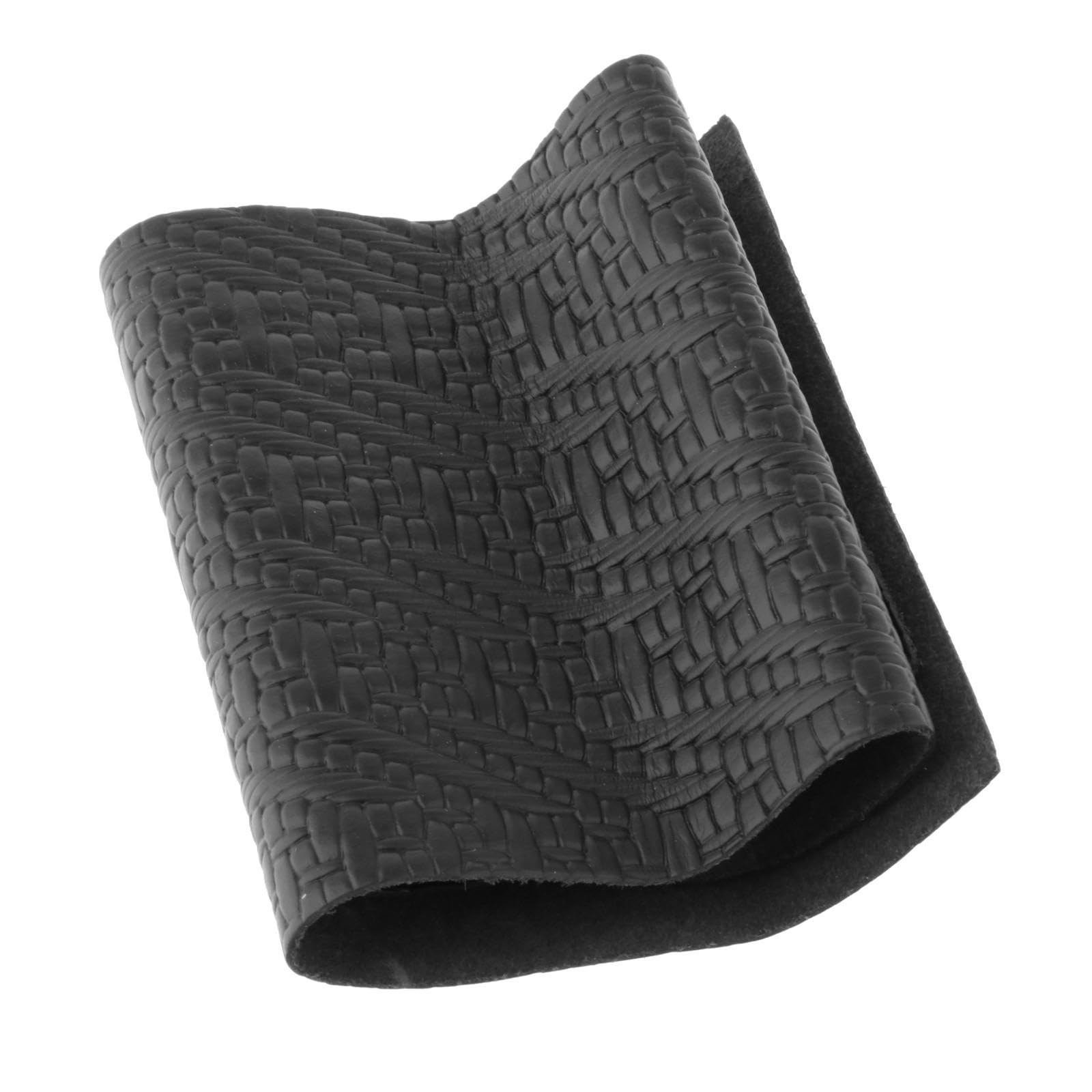 kowaku Pool Cue Stick Wrap Embossed Leather Billiard Cue Wrap Non Slip Billiard Pool Cue Hand Grip Wrap for Maintenance, Black