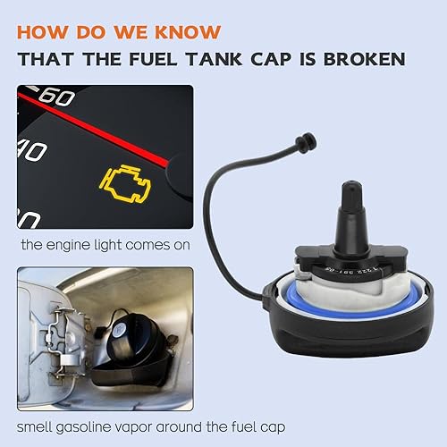 Miniatura 7 de Tapa del depósito de combustible compatible con BMW Gas Cap 128i 320i 325i 328i 328xi 330i 330xi 335i 525i 528i 530i 535i 750i E39 E46 E60 E90 E92