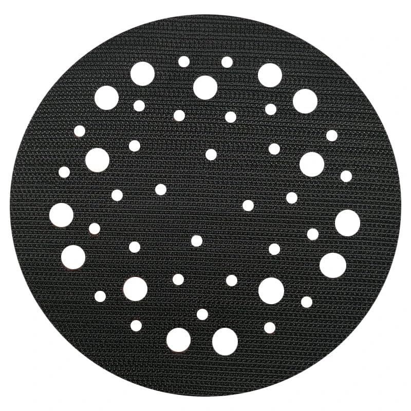5 Inch 44 Holes Interface Pad Protection Disc Black Power Tool Accessories for Sander Polishing Grinding - Hook and Loop