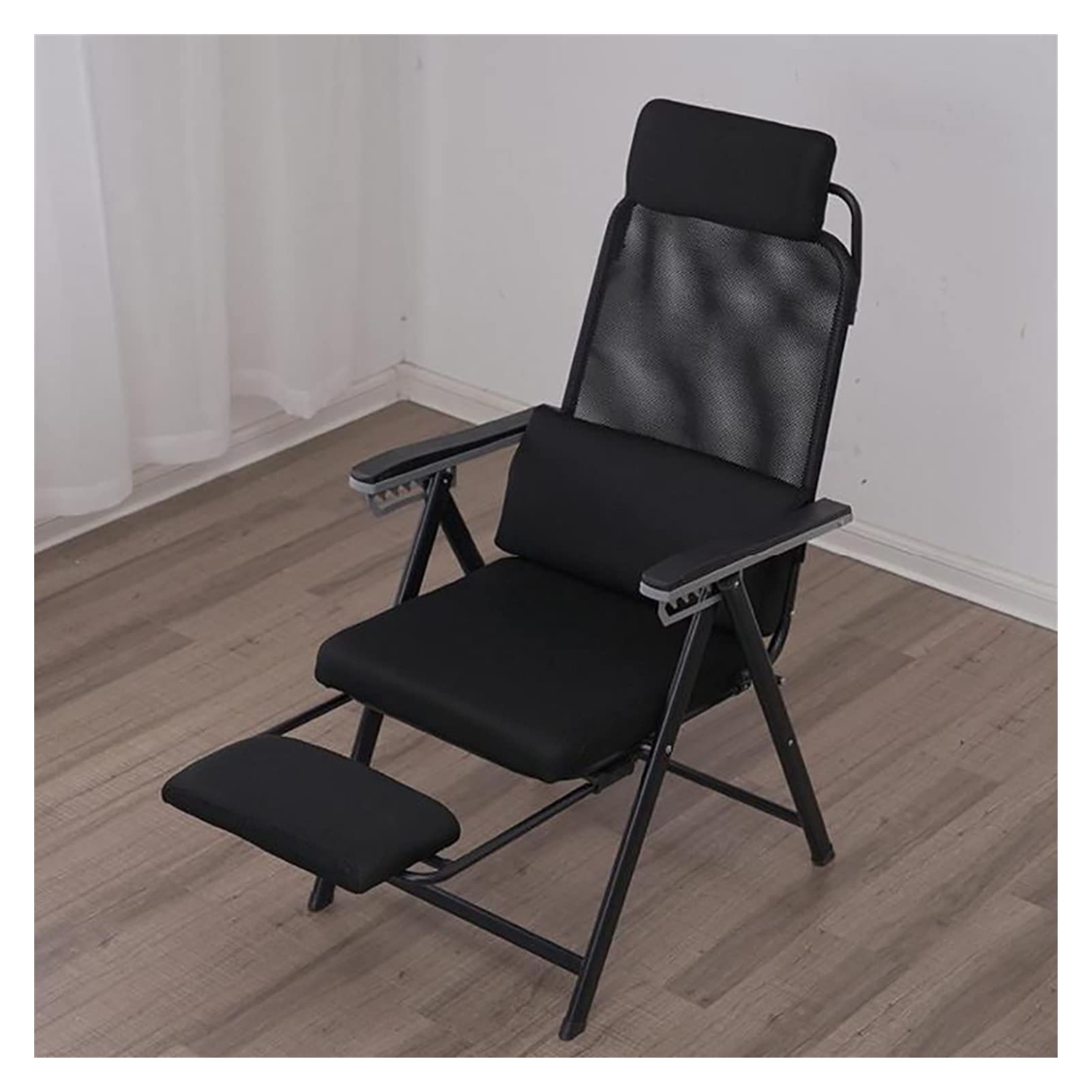 Chaises de patio inclinables pliantes, fauteuil d'extérieur zéro gravité assise 72cm