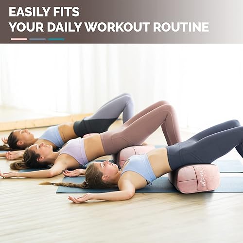 Miniatura 6 de Yes4All Almohada de esponja de triple capa para yoga restaurativo y meditación, almohada versátil de apoyo de yoga, modificación de equilibrio y