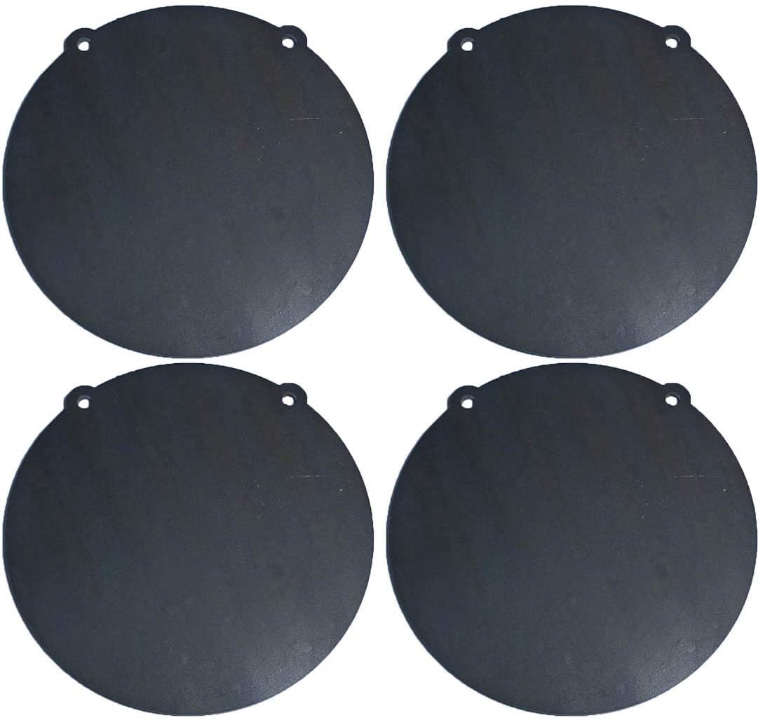 Tactical Scorpion Gear TSG-GG124 Set of Four AR500 12" x 3/8" Steel Shooting Target Gong Laser Cut