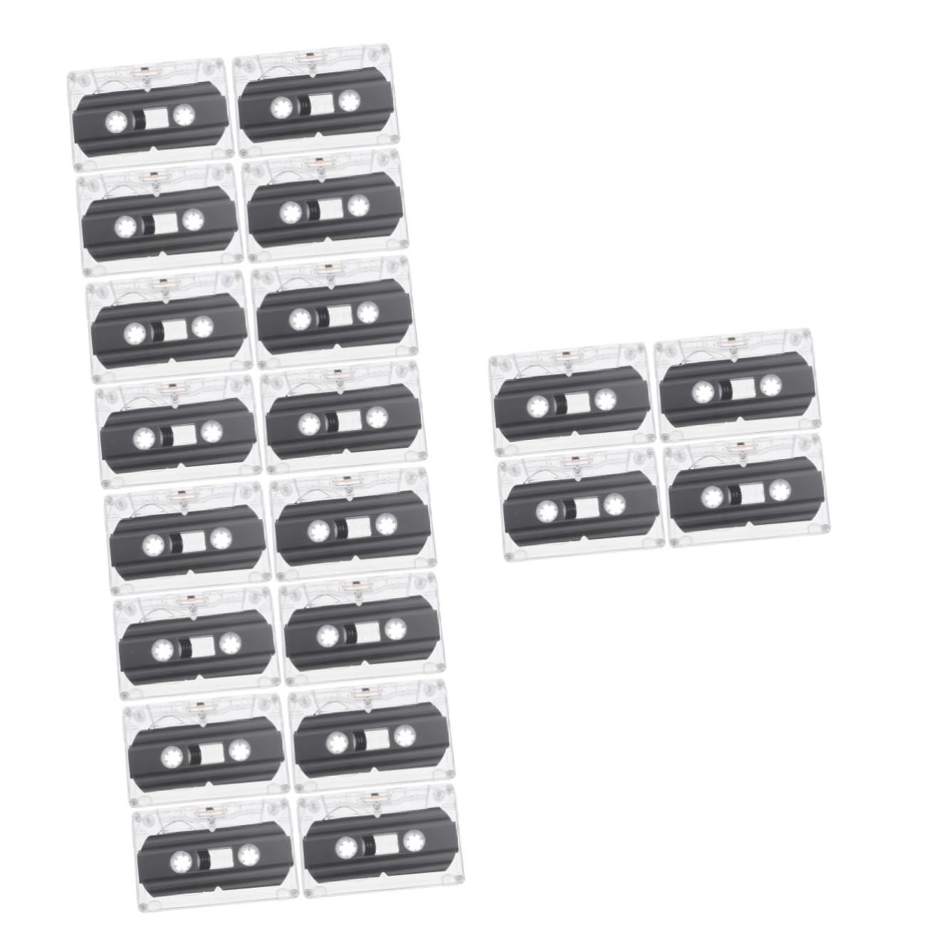 DOITOOL 20 Pcs Retro Style 30 Blank Cassette Tapes Recordable Empty Cassette Tapes Music Recording