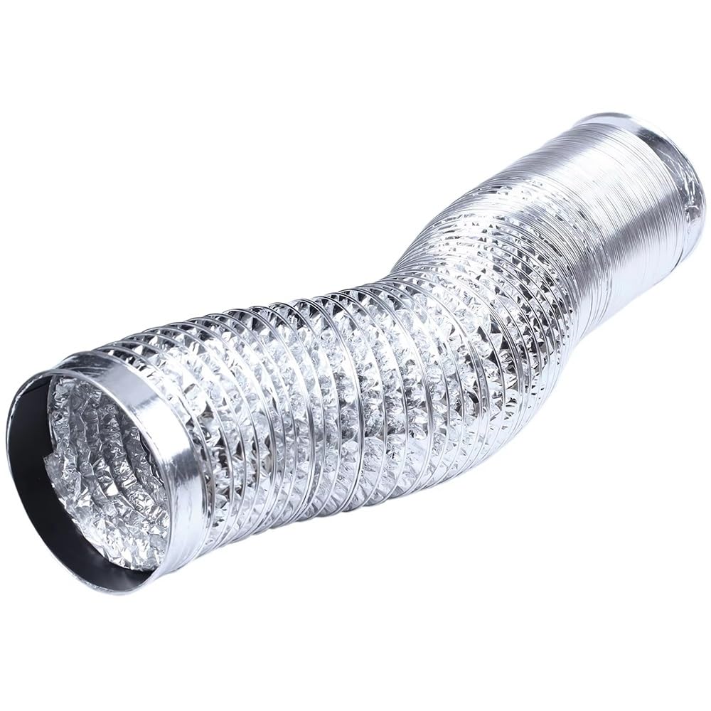 Zhaoqian One Color 1Pc Retractable Double-Walled Aluminium Foil Ventilation Pipe - 180Mm Diameter, 1.5-6M For Kitchen And Bathroom(4Mx180mm)