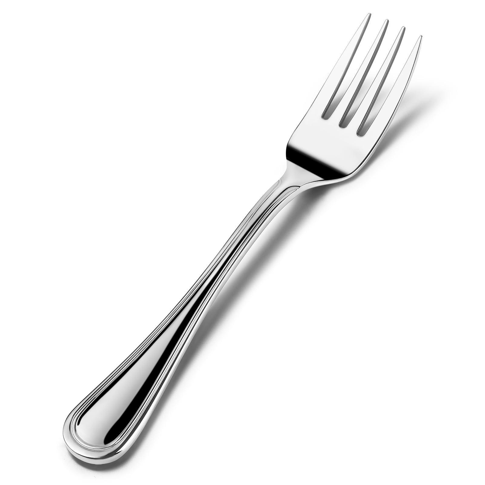 Set di 12 forchette da insalata in acciaio inox 18/10, resistenti e lavabili in lavastoviglie