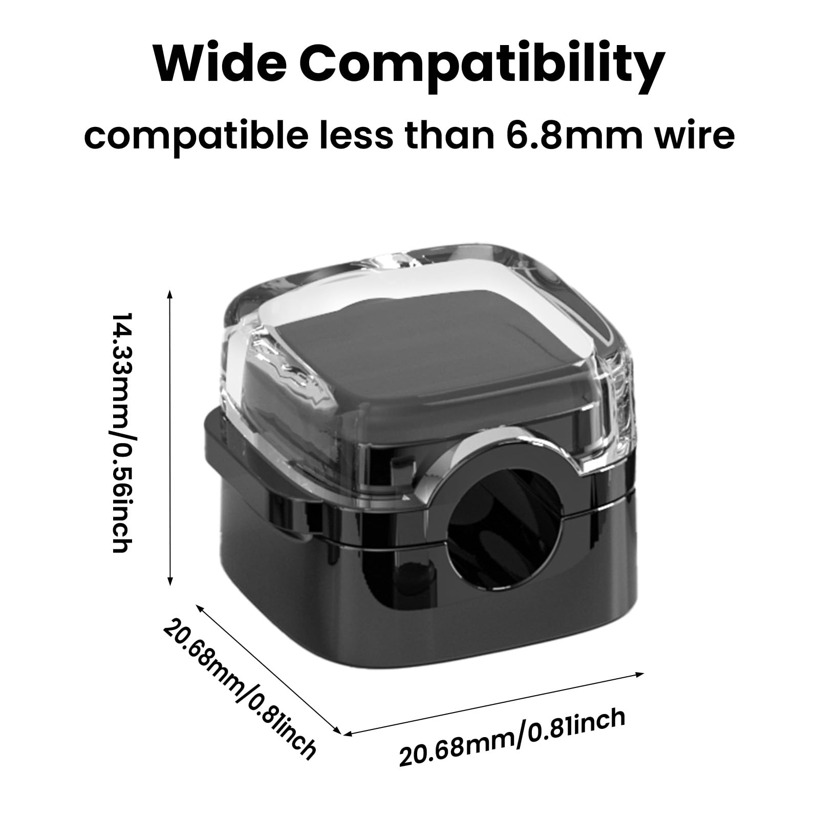 Organiseur De Câbles Magnétique - Noir - Idéal Pour Le Bureau