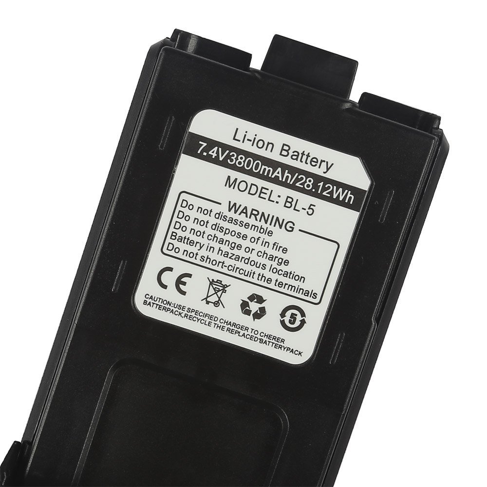 BaoFeng BL-5 3800 mAh przedłużony akumulator kompatybilny z BaoFeng UV-5R, UV-5RTP, UV-5RE, UV-5R PLUS, BF-F8HP, BF-F9, BF-F9 V2 HP dwukierunkowe radio Walkie Talkie