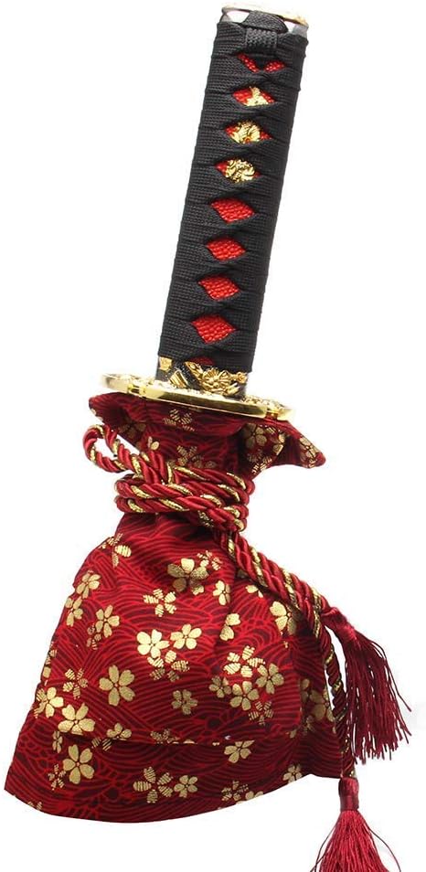 WENJTP Car Shift Boot Cover Universal Gear Shift Knob Cover Stitch Ancient Japanese Antiquity Element of Cherry Blossoms Manual/Auto Shifter Shift Knob Cover（Red）