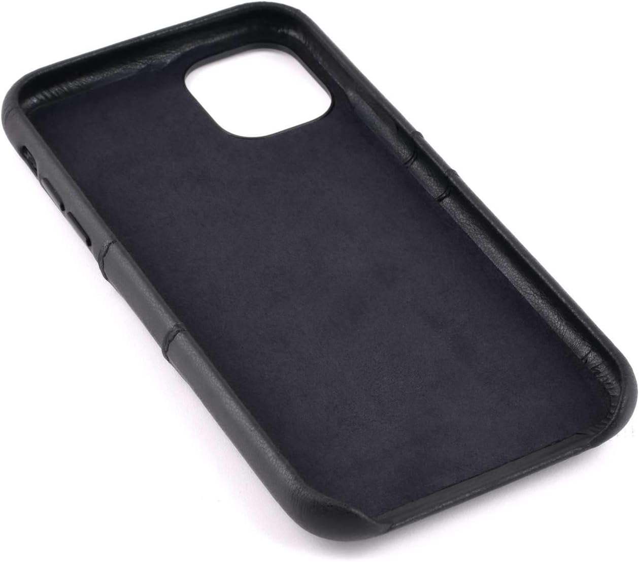 Dockem Wallet Case for iPhone 11: Built-in Metal Plate for Magnetic Mounting & 2 Credit Card Holders (6.1" Exec M2, Synthetic Leather, Black) - Image 9