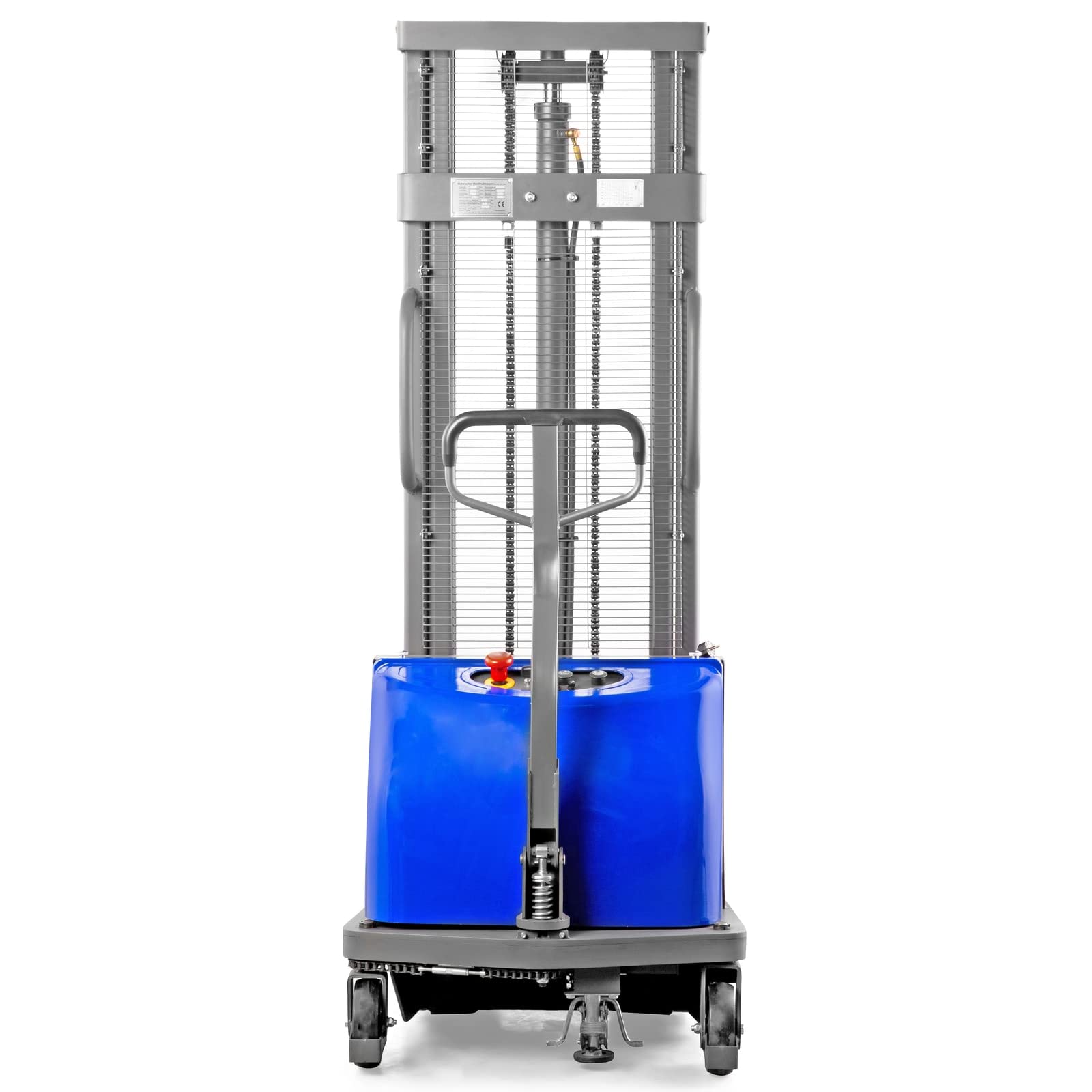 Pallit halbelektrischer Hochhubwagen SEMI | 3500 mm Hubhöhe | 1500 kg Tragkraft | 125 Ah Gel Batterie | Semi-elektrisch