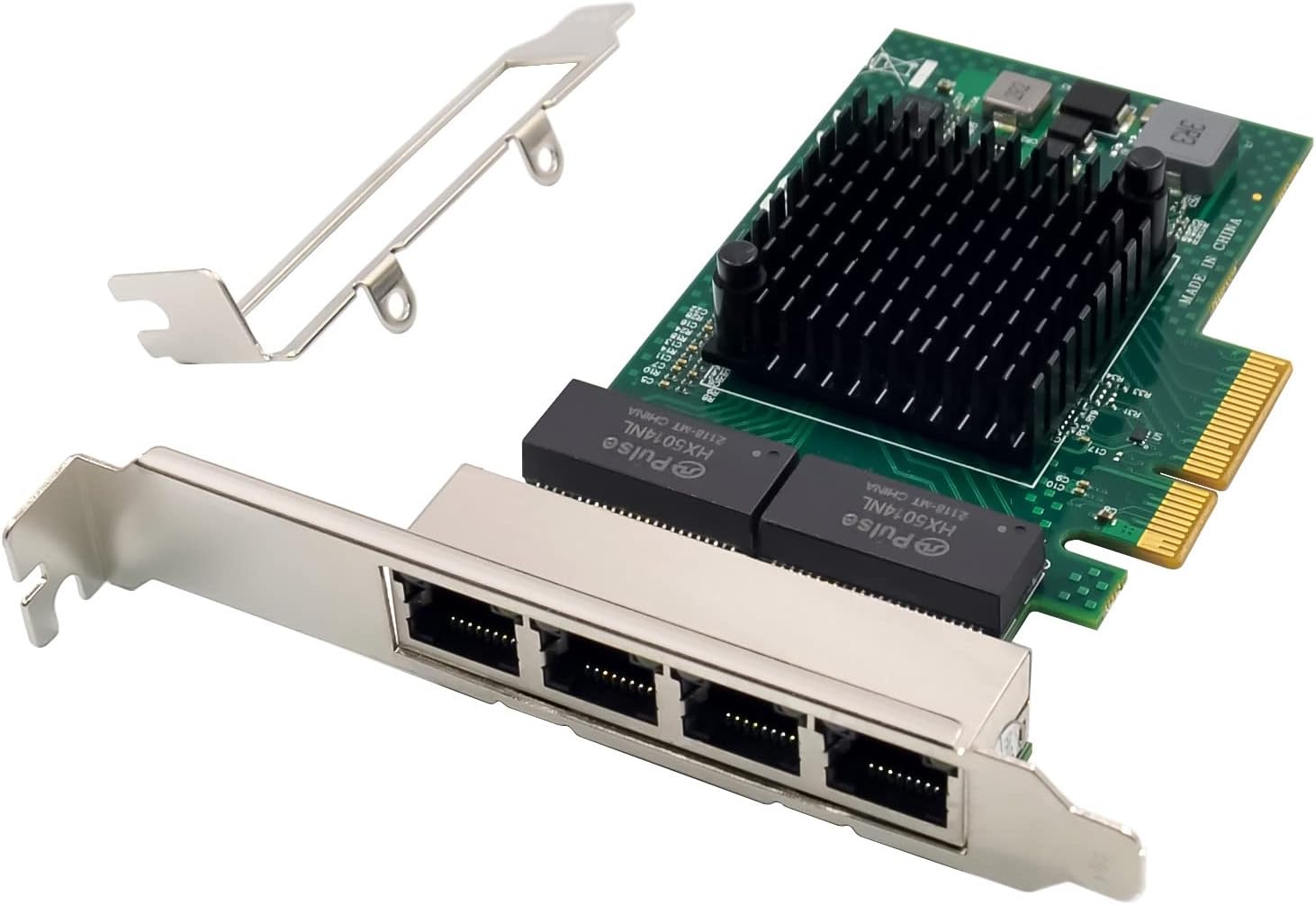 Broadcom BCM5719 Quad-Port PCIe Gigabit Ethernet Server Adapter with NetXtreme BCM5719 Chipset PCI Express 1000M Network LAN Card for Windows Server Linux Ubuntu VMware (BCM5719-4P)