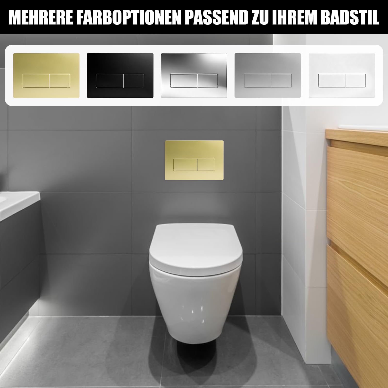 Placa de descarga WC GEBERIT SIGMA01 115.770.11.5 243×163mm oro