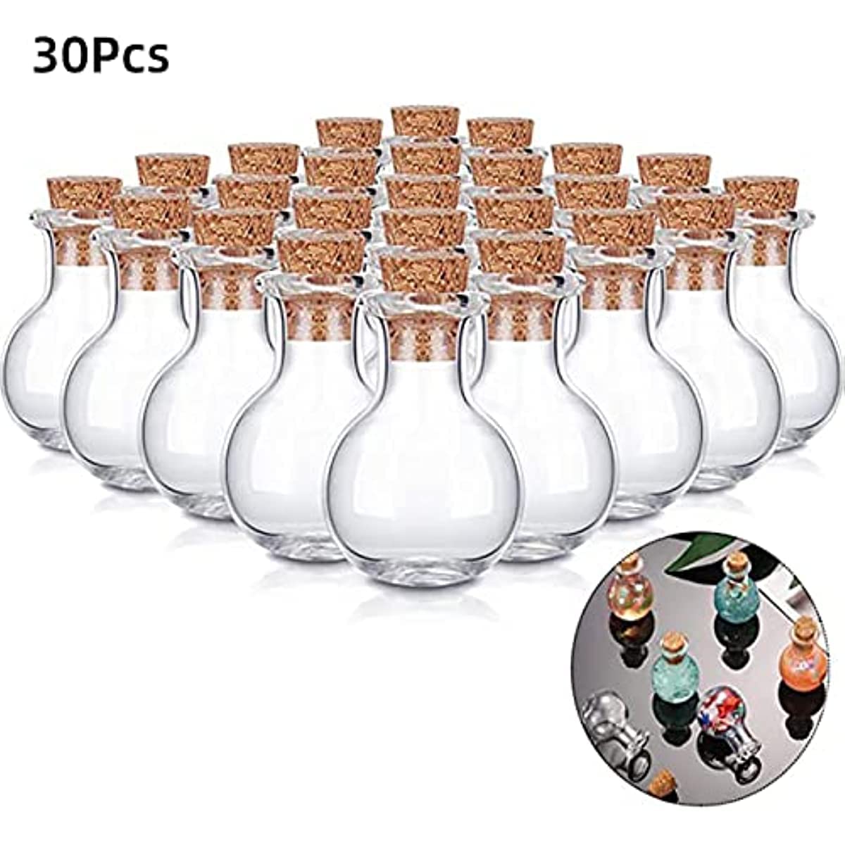Mikken Lot De 2 Bouteilles En Verre De 1 L Avec Bouchon Mécanique En Porcelaine Avec étiquettes