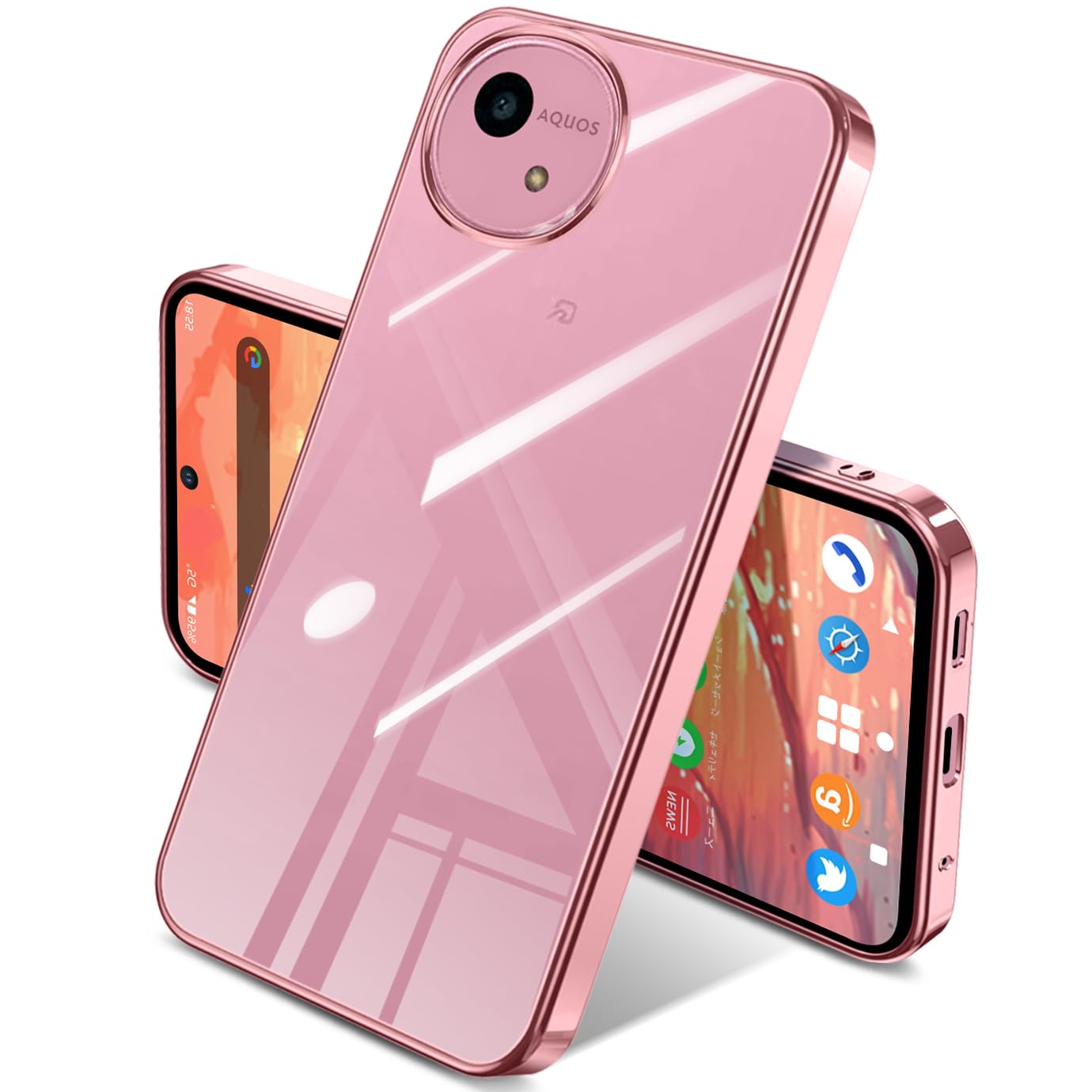 Amazon.co.jp: For AQUOS wish5 ケース クリア アクオスウィッシュ5 SH