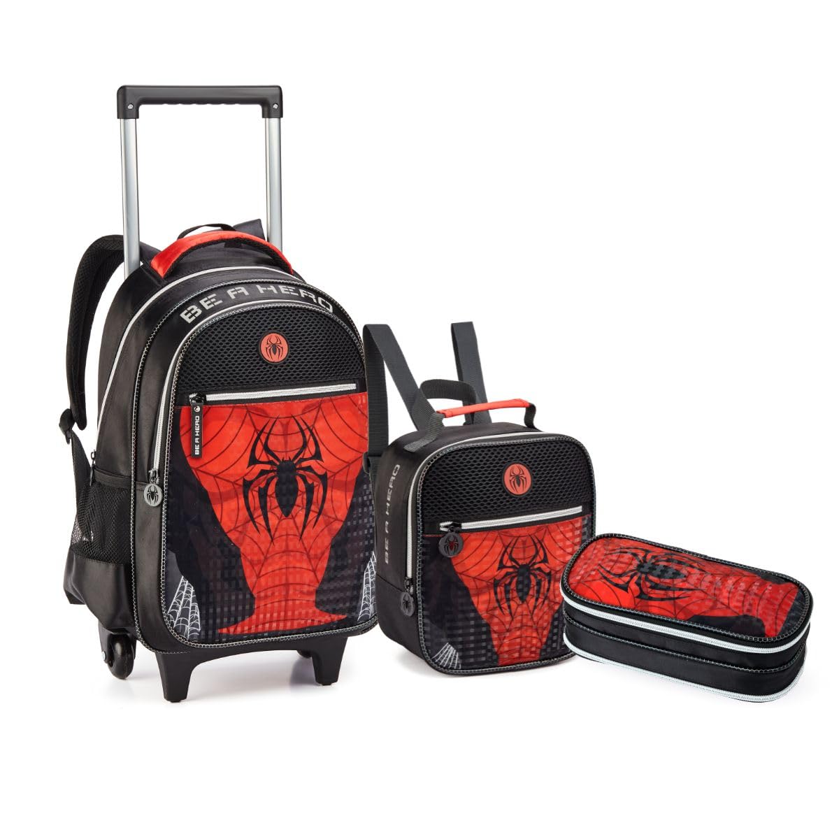 Kit Mochila Rodinha Para Meninos Super Aranha Escolar Spider em promoção! Veja a oferta e mais achadinhos de Mochilas escolares 2 Hoje é o melhor dia para comprar Kit Mochila Rodinha Para Meninos Super Aranha Escolar Spider com aquele preço maroto! Promoção! Aproveite a oferta! 2