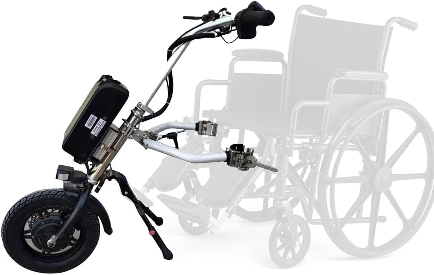 Kit de conversión de silla de ruedas eléctrica con batería de litio de 48 V 16 A, alcance de 65 km y pantalla LCD para una mayor movilidad