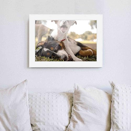 Miniatura 5 de Marco de fotos blanco de madera real de 24 x 19 pulgadas de ancho de 1.75 pulgadas  Profundidad del marco interior de 0.5 pulgadas  Marco de fotos