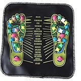 FightingFly Foot Massage Mat, Reflexology Walk Massager Mats Acupressure Foot Pad Acupoint Mat for Blood Circulation Body Foot Leg Pain Relieve Relief (68 x 13inch)