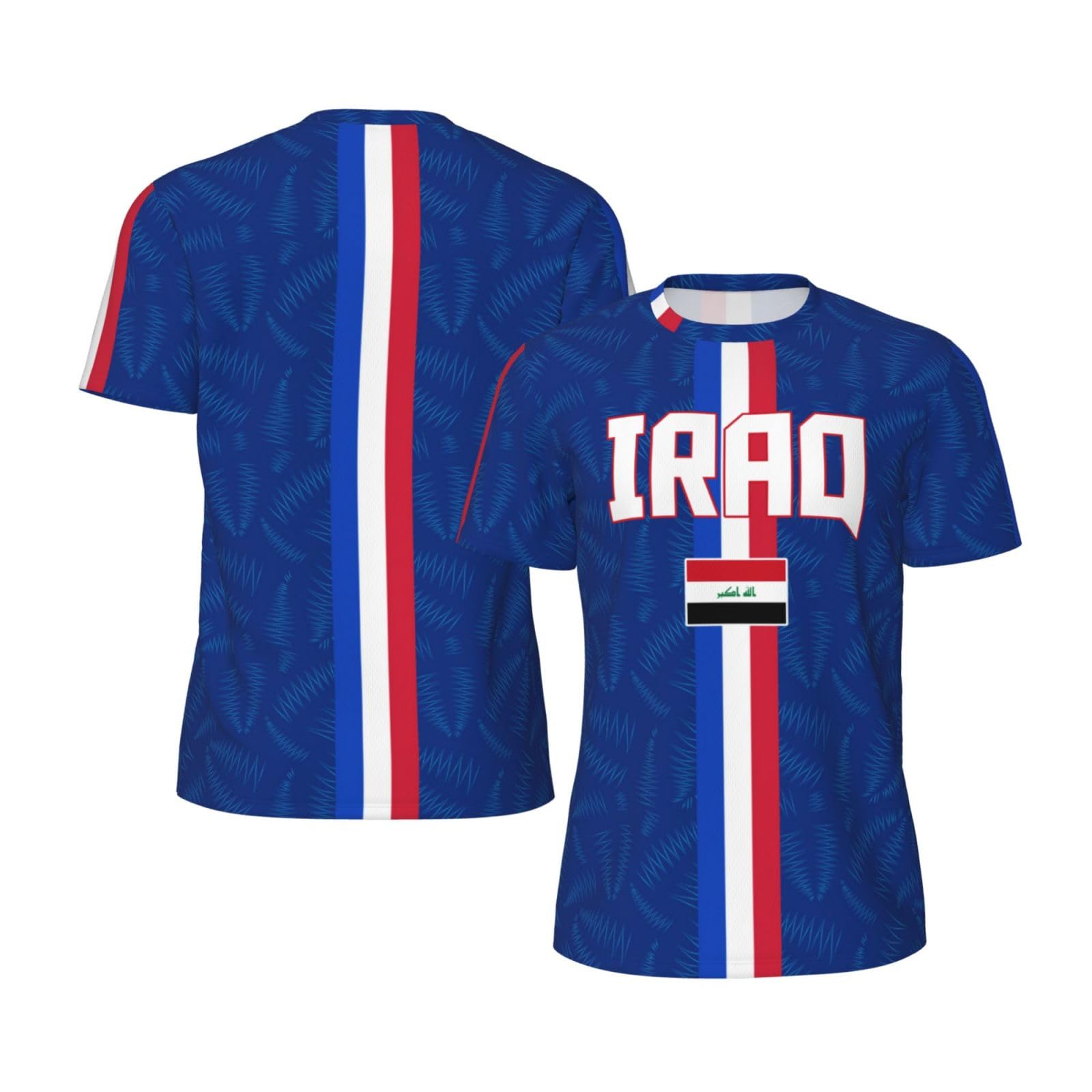 DABOYOZHZH Iraq Flag Cool Iraqans (79) Sports Jersey Mesh T-Shirt 3D Print for Running Cycling Soccer Tennis Fitness Climbing Shirts