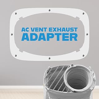 AC Vent Exhaust Hose Adapter Plate for DIY Window and Sliding Doors compatible with Midea Duo