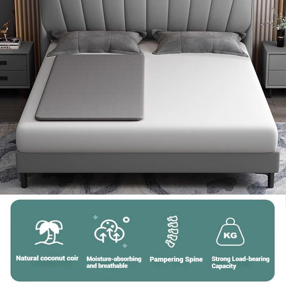Thickened Solid Wood Hard Bed Board,Spine Support Mattress Base with Washable Bed/Sofa Cover,Spring Bed Frame Support Bottom Plate Lumbar Support Back Panel,Suitable Beds and Sofas,70 * 150cm