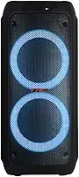 TRC 5590 - Caixa de Som Amplificada Portátil com Bluetooth; Controle Remoto; Entrada USB; Iluminação em LED; Disco Ligthing; Microfone com Fio e TWS; – 1000W RMS; Black