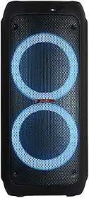 TRC 5590 - Caixa de Som Amplificada Portátil com Bluetooth; Controle Remoto; Entrada USB; Iluminação em LED; Disco Ligthing; Microfone com Fio e TWS; – 1000W RMS; Black