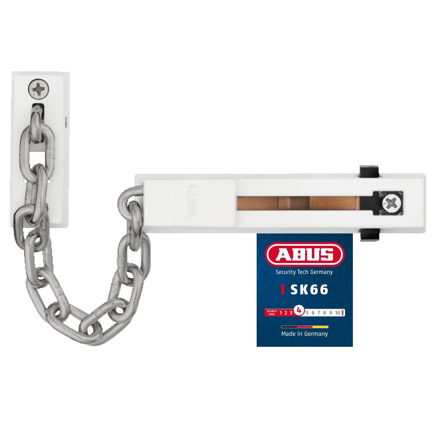 Abus White 13690 Door Chain Type Sk66
