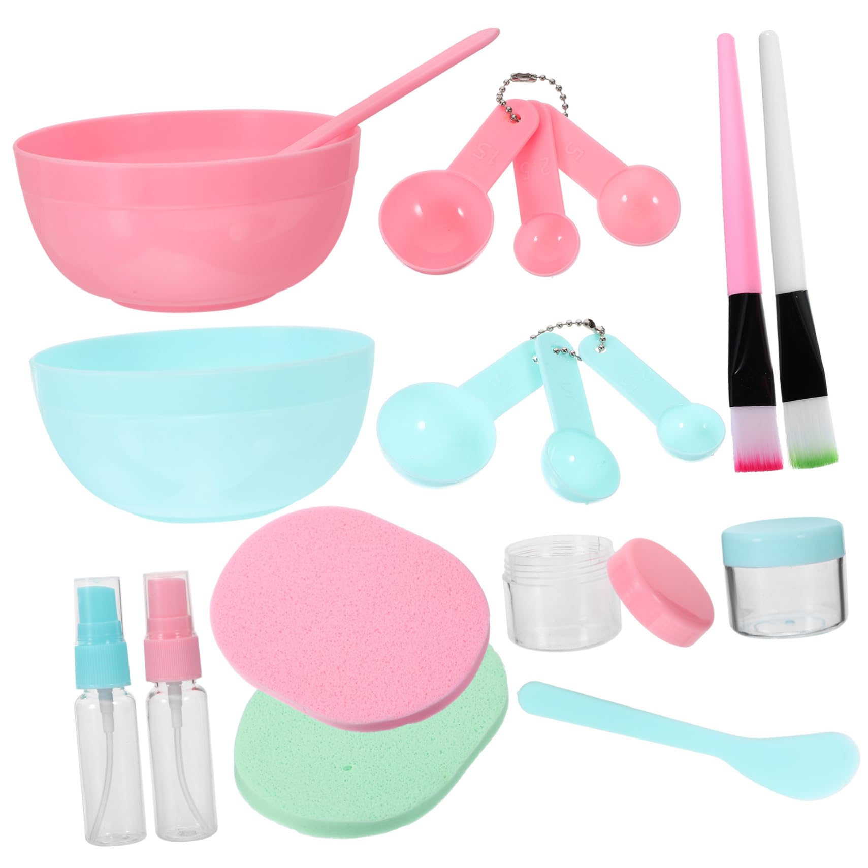 FOMIYES Diy Facial Mask Bowl Kit 9pc Set Mask Mixing Bowl Spoon Brush Skincare Tools