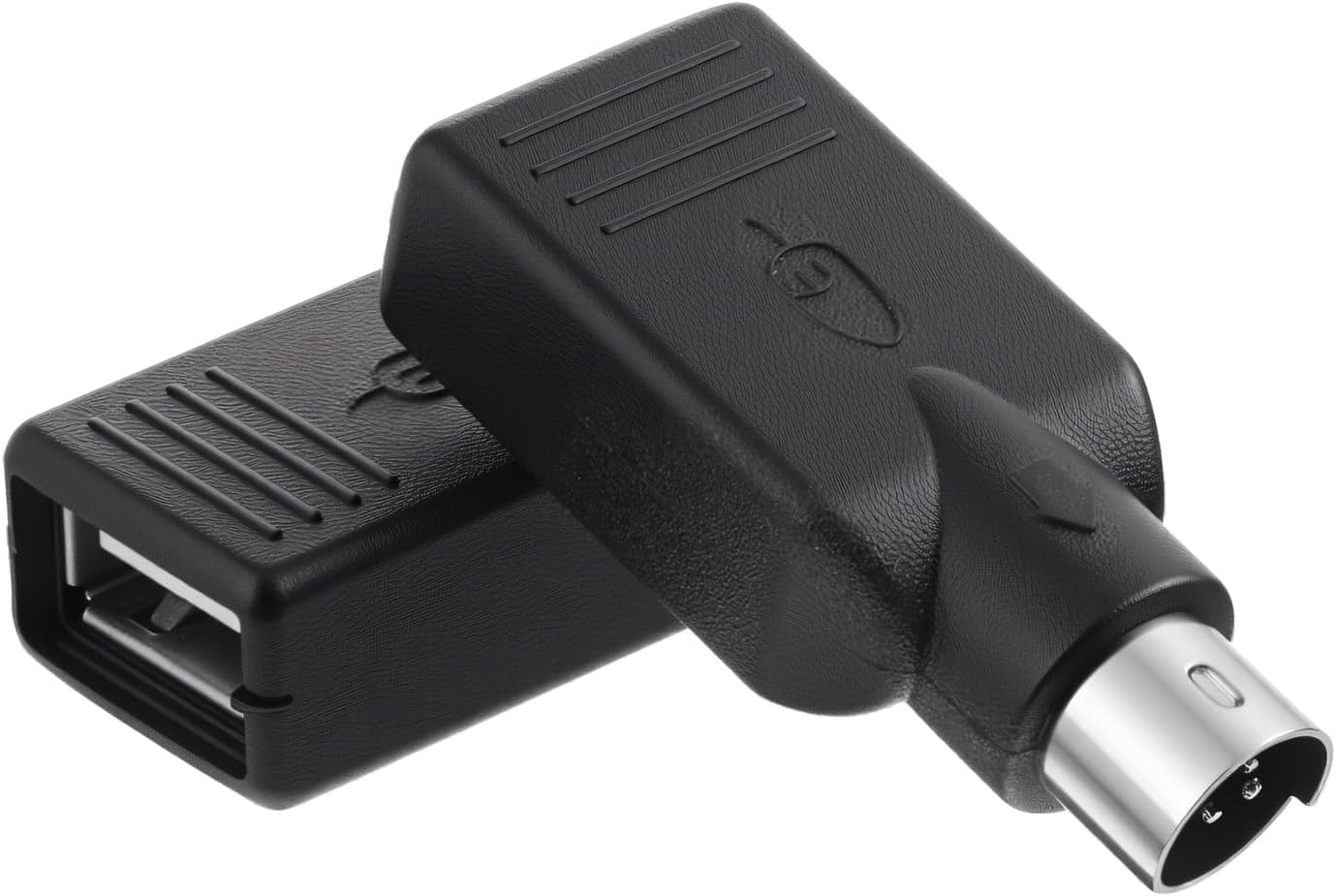 USB to PS2 Adapter, Black PS2 to USB Adapter PS/2 Male Converter Changer Adapters for Mouse Keyboard (2Pcs)