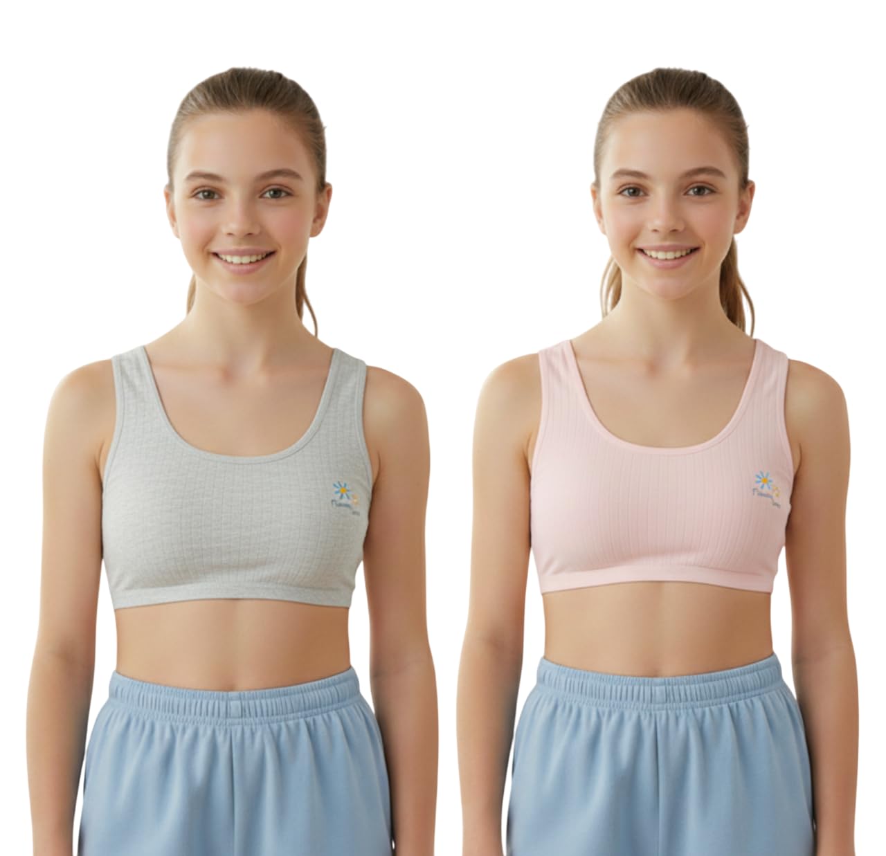 Pre-Teen Girls Cotton Everyday Training Bra||Beginner Bra||Easy Vent Slip-On T-Shirt||Teenage Bra for Girls Pre-Teen Girls Cotton Everyday Training Bra||Beginner Bra||Easy Vent Slip-On T-Shirt||Teenage Bra for Girls